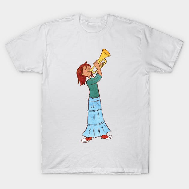 Little Trumpeter T-Shirt by SimplyKitt